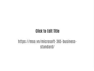 Microsoft 365 Business Standard