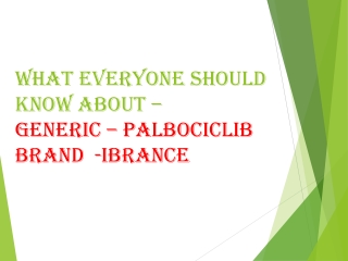 Ibrance: A Promising Treatment Option for Metastatic Breast Cancer and Beyond