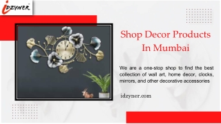 Shop Decor Products In Mumbai