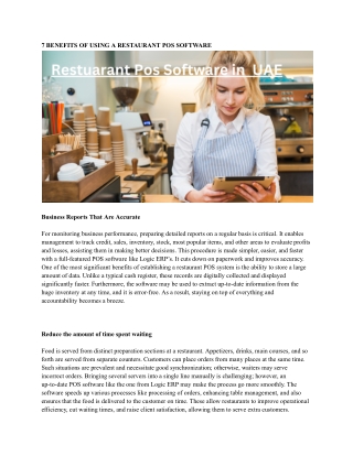 Restuarant Pos Software in  UAE