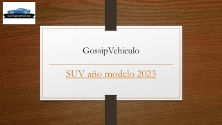 SUV año modelo 2023