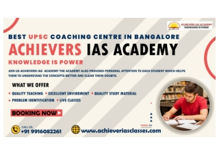 Best UPSC Coaching Centre In Bangalore