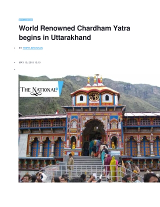 char dham yatra uttarakhand