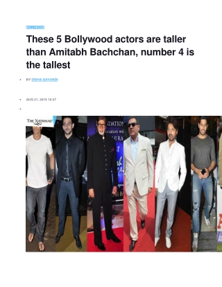 who is taller then amitabh bacchan