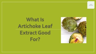 Artichoke Leaf Extract