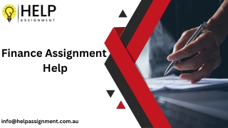Finance Assignment Help