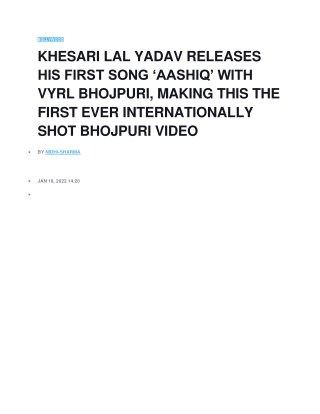 kesari lal yadav bhojpuri star
