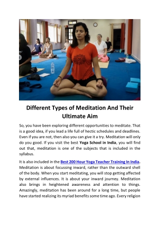 Best 200 Hour Yoga Teacher Training In India