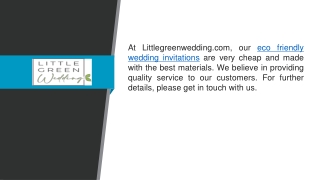 Eco Friendly Wedding Invitations  Littlegreenwedding.com