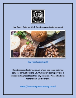 Hog Roast Catering Uk | Classichogroastcatering.co.uk