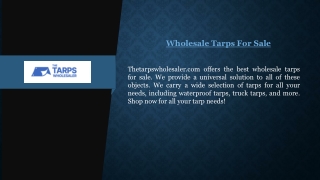 Wholesale Tarps For Sale  Thetarpswholesaler.com