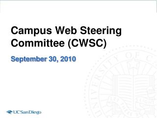 Campus Web Steering Committee (CWSC)