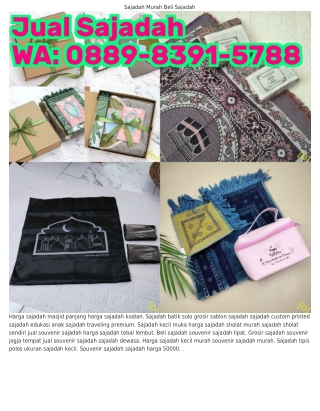 088ᑫ–8Зᑫ1–5ᜪ88 (WA) Sajadah Wangi Ukuran Panjang Sajadah