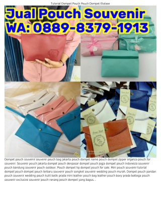O889.8Зᜪ9.I9IЗ (WA) Souvenir Pouch Kanvas Murah Souvenir Pouch Ziplock
