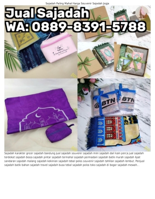 088ᑫ.8౩ᑫl.5788 (WA) Sajadah Unik Harga Sajadah Souvenir Murah
