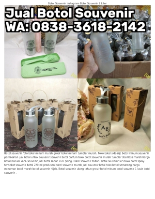 ౦8౩8•౩618•21Կ2 (WA) Souvenir Botol Souvenir Botol Es