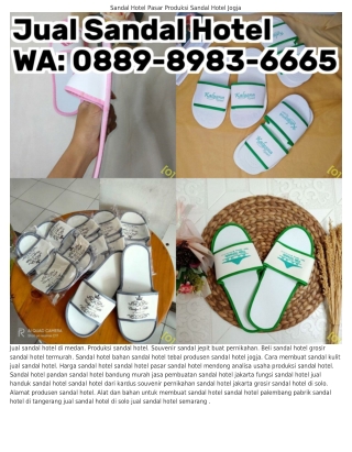 Ö88ᑫ•8ᑫ83•ϬϬϬ5 (WA) Jual Sandal Hotel Sandal Hotel Bandung