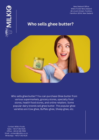 who sells ghee butter