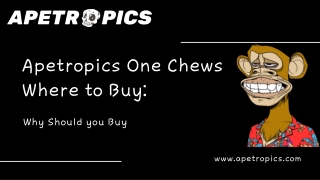 Apetropics One Chews Where to Buy Why Should you Buy
