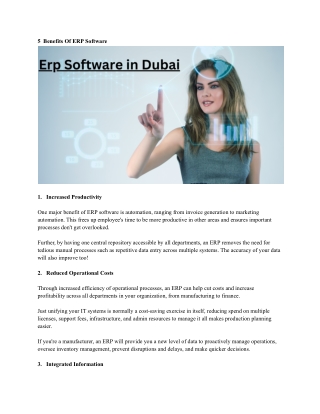 Erp Software in Dubai