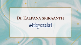 BEST ASTROLOGER - KALPANA SRIKAANTH