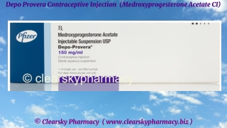 Depo -Provera Contraceptive Injection  (Medroxyprogesterone Acetate CI)
