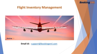 Flight Inventory Management