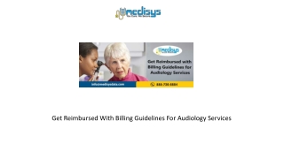 Get Reimbursed With Billing Guidelines For Audiology Services