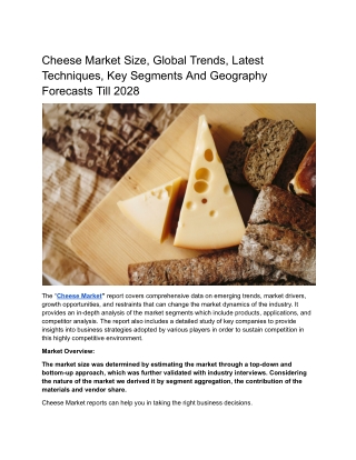 Cheese Marke