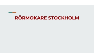 RÖRMOKARE STOCKHOLM