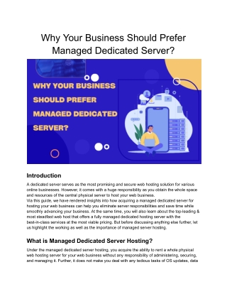 Why Your Business Should Prefer Managed Dedicated Server_ (1)