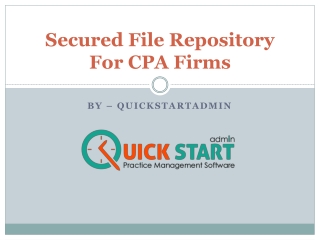 Reliable File repository system for CPAs – QuickstartAdmin