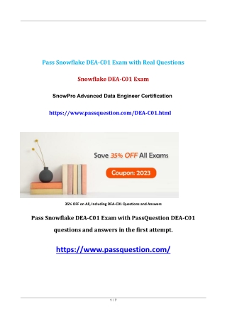 DEA-C01 SnowPro Advanced Data Engineer Exam Questions