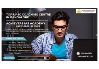 Top UPSC Coaching Centre In Bangalore