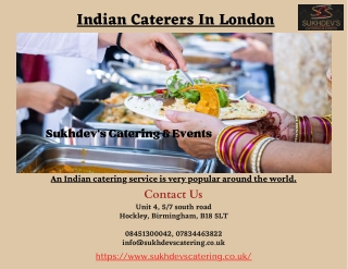 Indian Caterers In London
