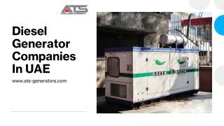 diesel generator companies in uae