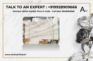 Vietnam White Marble Price in India - Call Now 9928909666