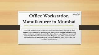 Office Workstation Manufacturer in Mumbai