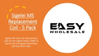Sigelei MS Replacement Coil - 5 Pack