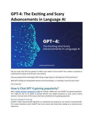 GPT-4: The Exciting and Scary Advancements in Language AI