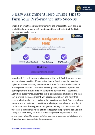 3-Easy Assignment Help Online Tips to Turn Your Performance, By-Purnima