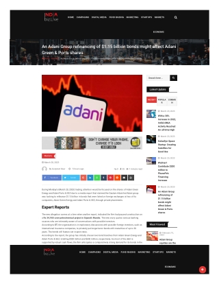 An Adani Group refinancing of $1.15 billion bonds might affect Adani Green & Por