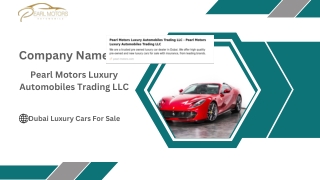 Dubai Luxury Cars For Sale  Pearl-motors.com