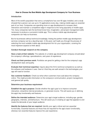 How to Choose the Best Mobile App Development Company for Your Business_Yash