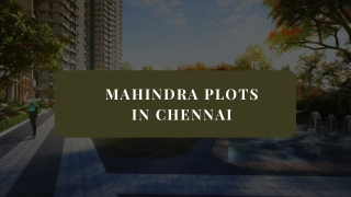 Mahindra Plots In Chennai - PDF
