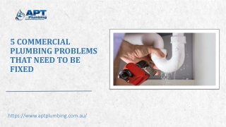 5 Commercial Plumbing Problems That Need To Be Fixed