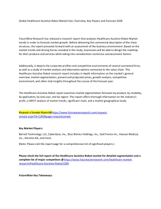 Healthcare Assistive Robot Market