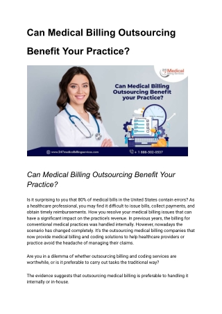 Can Medical Billing Outsourcing Benefit Your Practice_