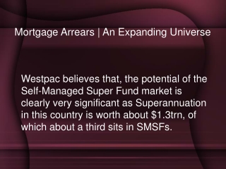 Mortgage Arrears | An Expanding Universe