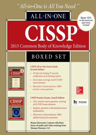 PDF/READ CISSP Boxed Set 2015 Common Body of Knowledge Edition (All-in-One)